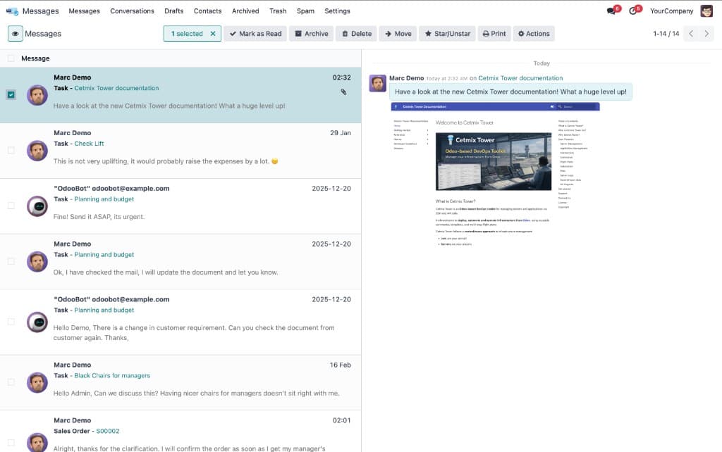 Odoo Messaging Solutions